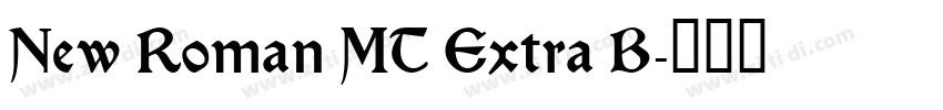 New Roman MT Extra B字体转换